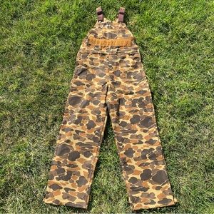 Vintage 80’s Carhartt Duck Camo Overalls